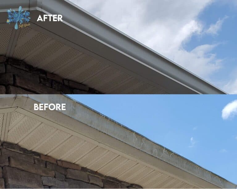Soffit cleaning in Charlotte