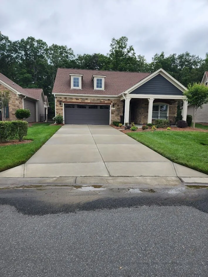 Professional driveway cleaning service