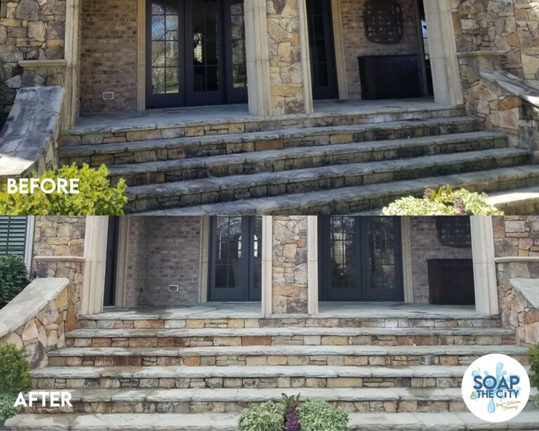 Longview Back Stone Stairs